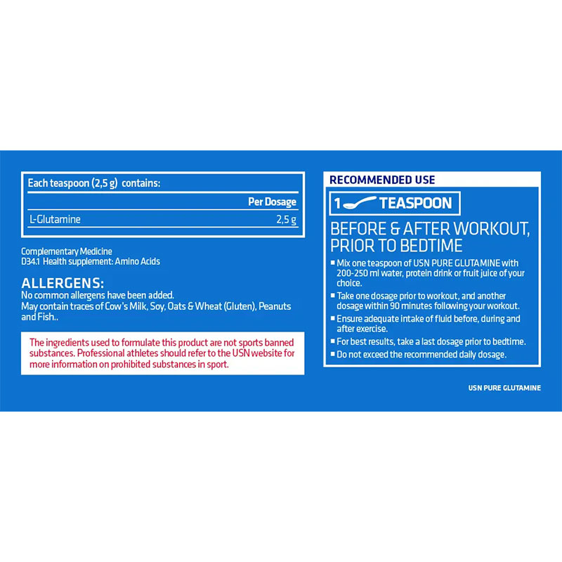 USN Pure Glutamine Powder