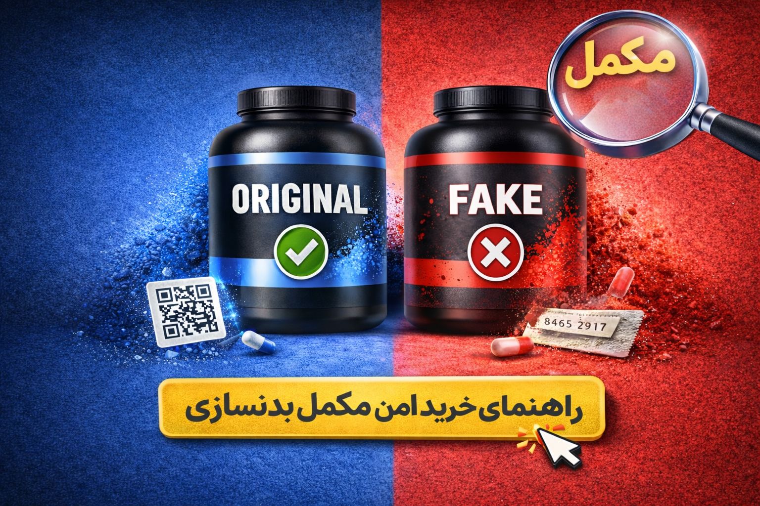 راهنمای تشخیص مکمل تقلبی و اصلی
